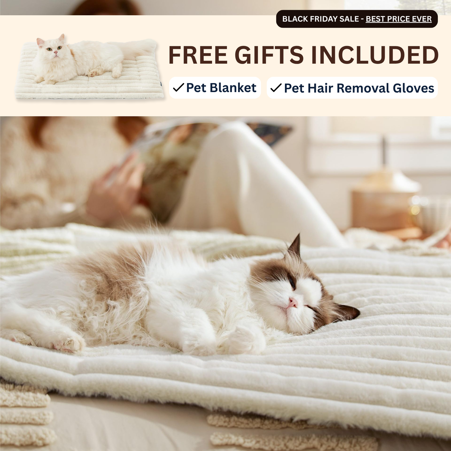 Snoozey™ Self-Heating Pet Bed